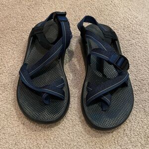 Navy Chacos with Toe Loop